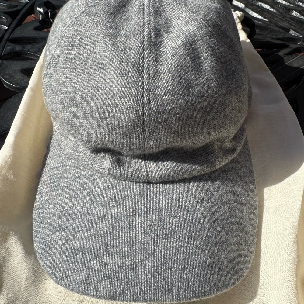 Quince Gray Cashmere Baseball Cap
